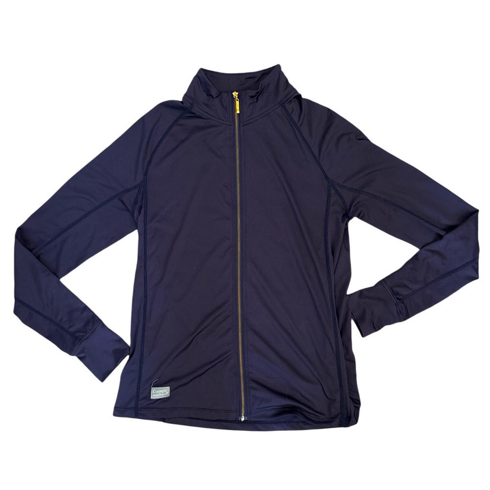 Simply Southern Navy Zip-Up Workout Jacket